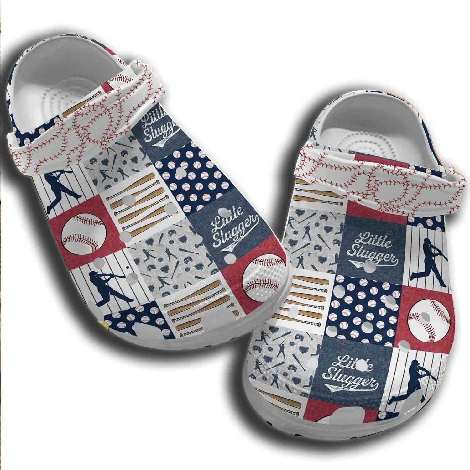 Perfect Baseball Crocs Shoes Clogs For Batter - Little Slugger Custom Crocs Shoes Clogs