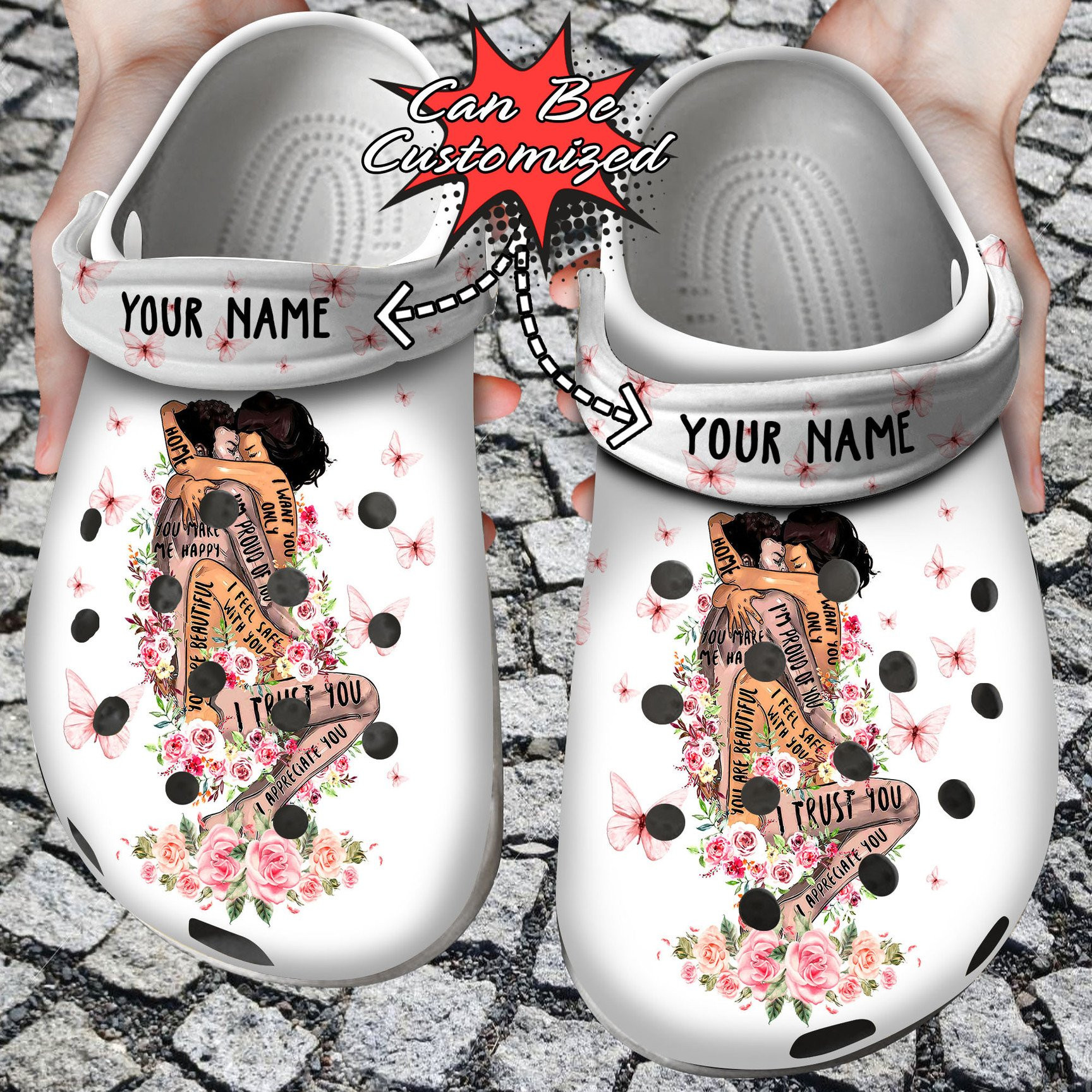 Personalized African Black Couple Crocs Clog Shoes Custom Crocs