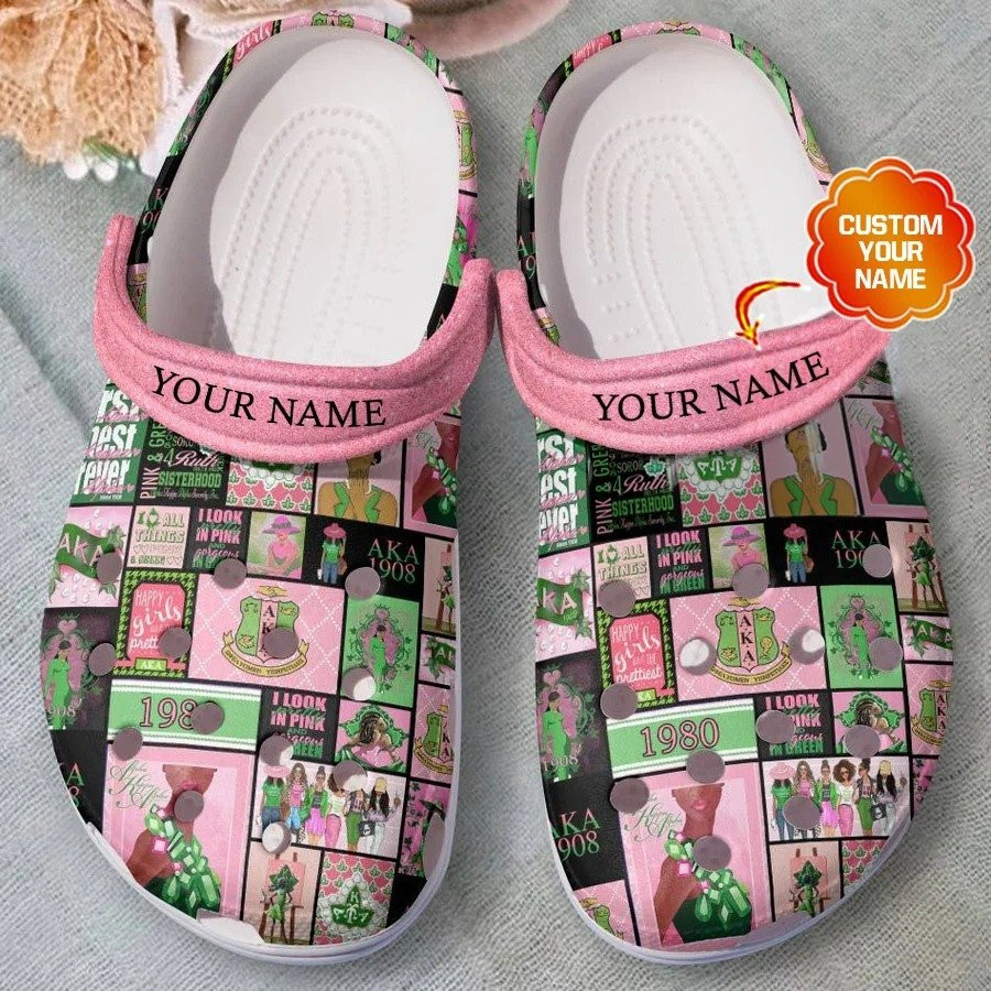 Personalized Alpha Kappa Alpha Crocs Clogs Shoes