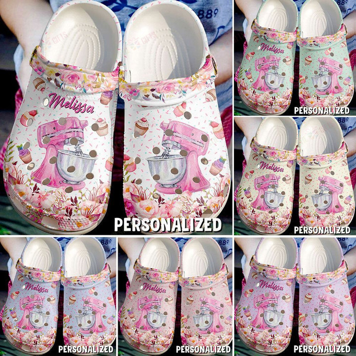 Personalized Baking And Cute Mixer Crocs Classic Clogs Shoes