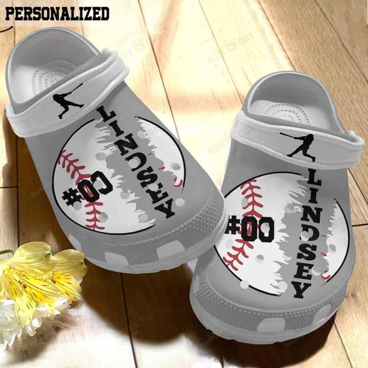 Personalized Baseball Crocs Classic Clogs Shoes