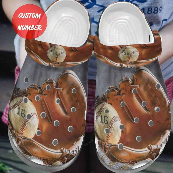 Personalized Baseball Gloves Hold Ball Crocs Classic Clogs Shoes