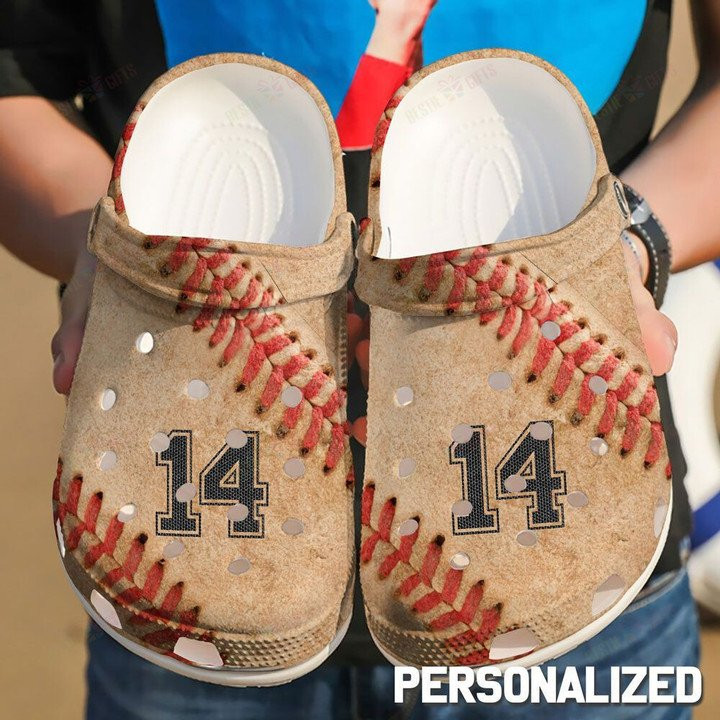 Personalized Baseball Love Crocs Classic Clogs Shoes