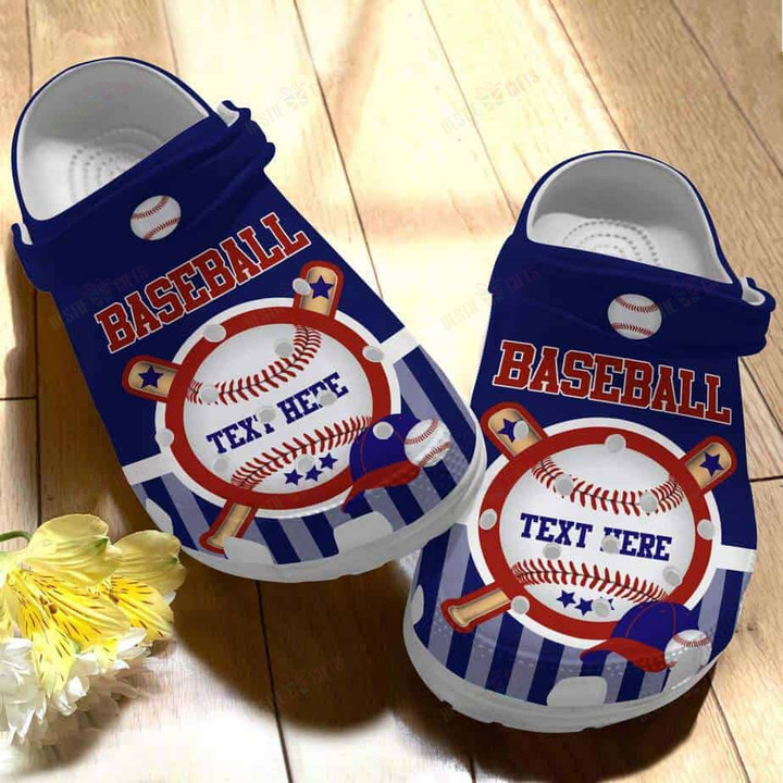 Personalized Baseball Player Crocs Classic Clogs Shoes