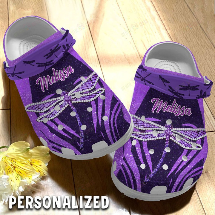 Personalized Beautiful Dragonfly Crocs Classic Clogs Shoes