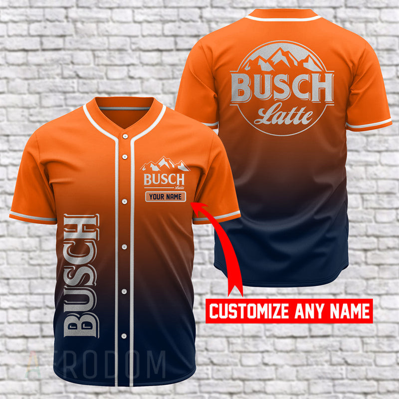 Personalized Busch Latte Baseball Jersey