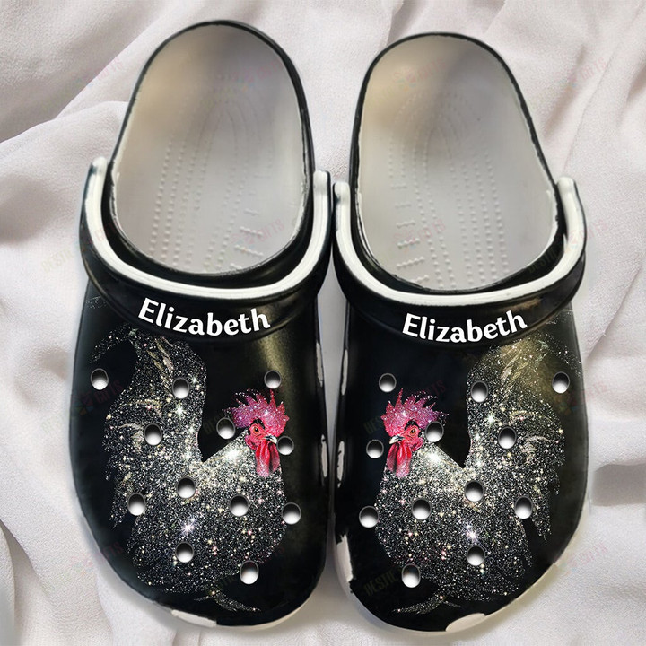 Personalized Chicken Galaxy Crocs Classic Clogs Shoes