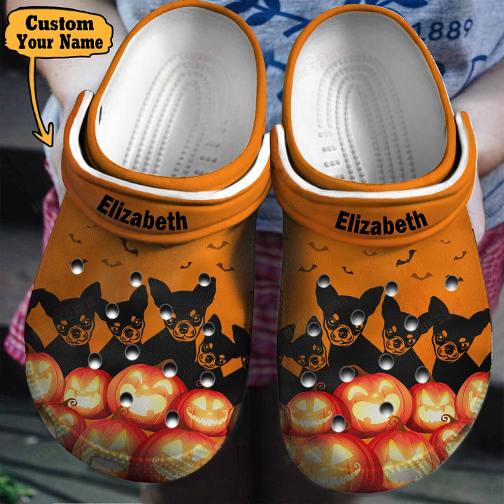 Personalized Chihuahua Halloween Best Gifts For Chihuahua Lovers Crocs Classic Clogs Shoes