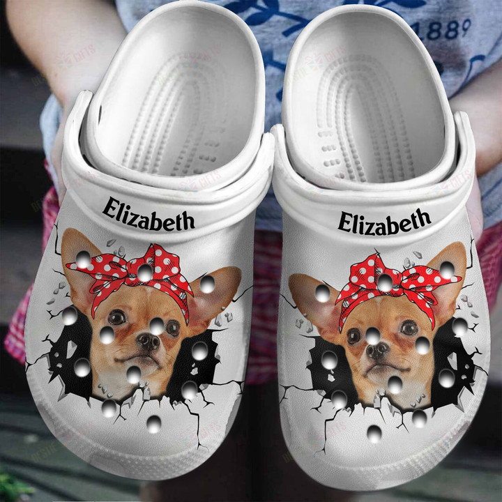 Personalized Chihuahua Mom Crocs Classic Clogs Shoes