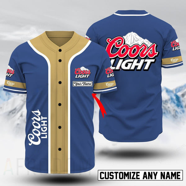 Personalized Coors Light Baseball Jersey