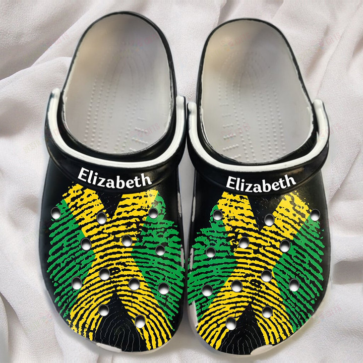 Personalized DNA Jamaica Flag Crocs Classic Clogs Shoes