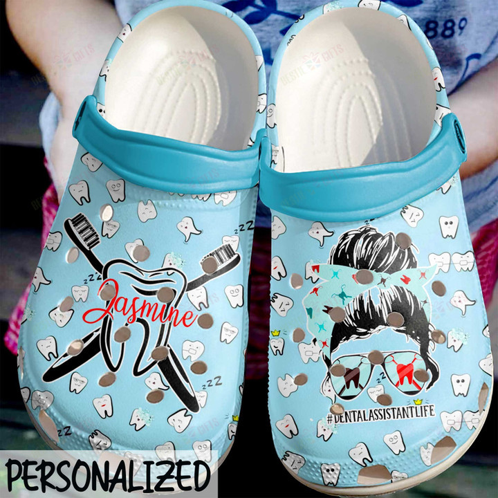 Personalized Dentist And Dental Assistant Life Crocs Classic Clogs Shoes