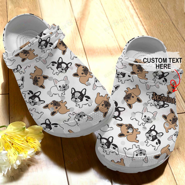Personalized French Bulldog Pattern Crocs Classic Clogs Shoes
