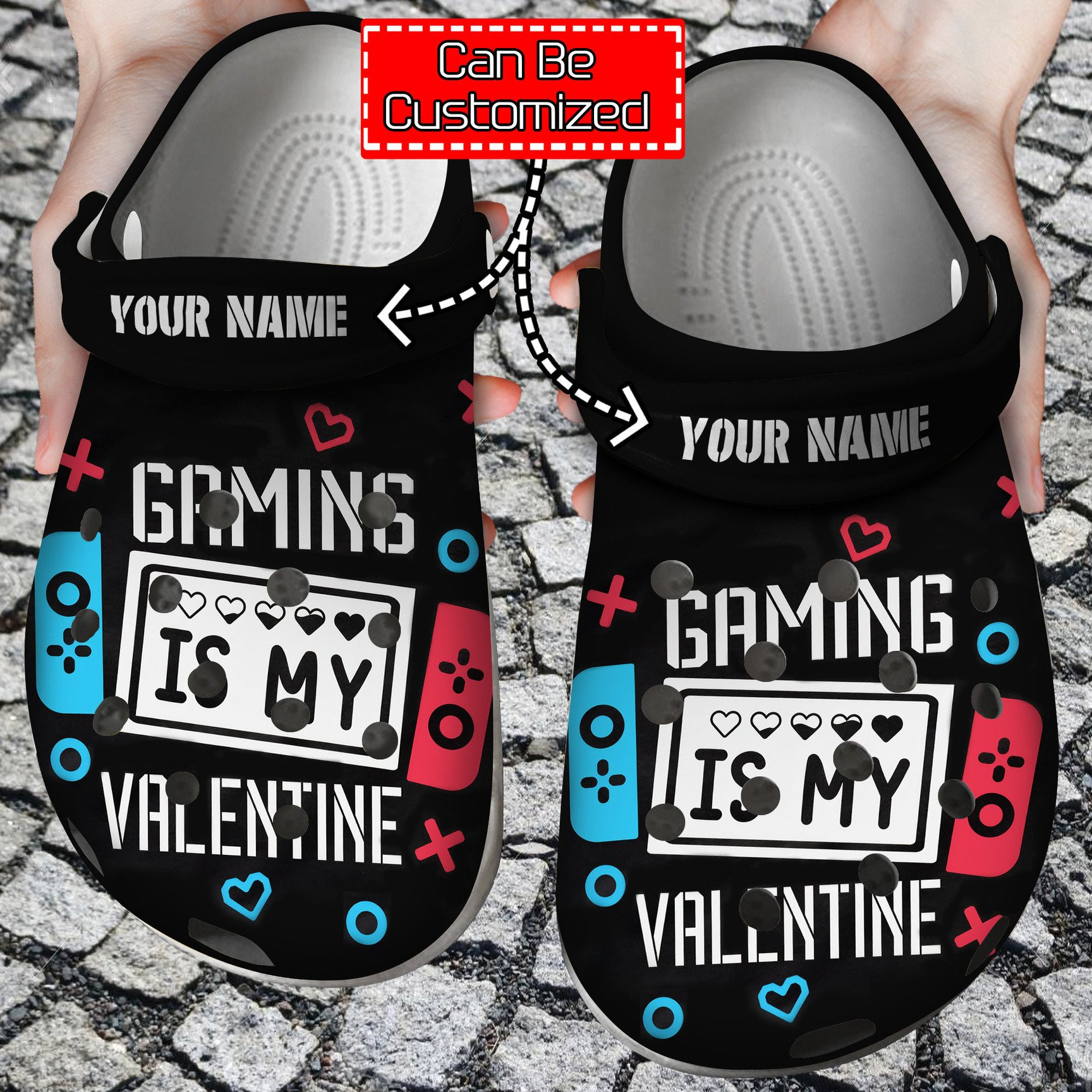 Personalized Gaming Is My Valentine Crocs Crocs Clog Shoes