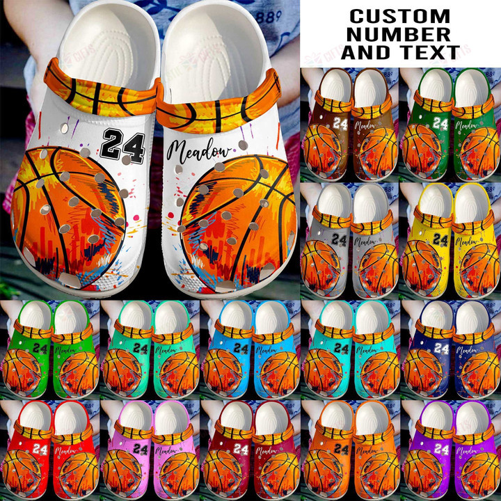 Personalized I Love Basketball Crocs Classic Clogs Shoes