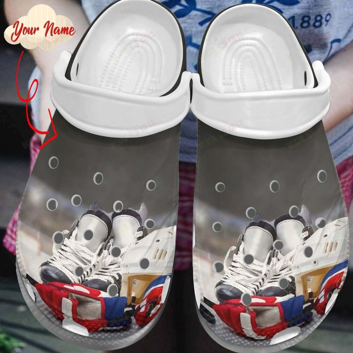 Personalized Ice Hockey Is My Favourite Sport Crocs Classic Clogs Shoes