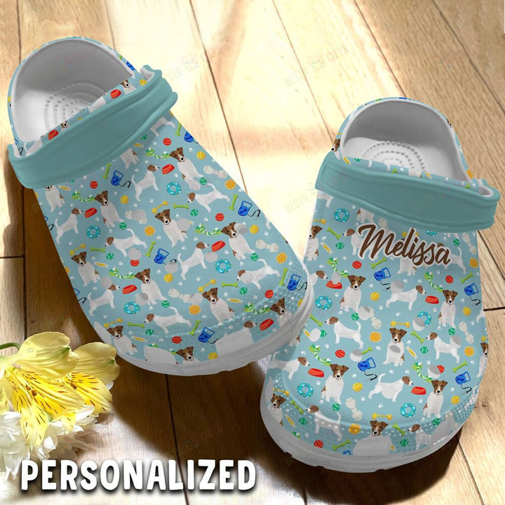 Personalized Jack Russell Naughty Boys Crocs Classic Clogs Shoes