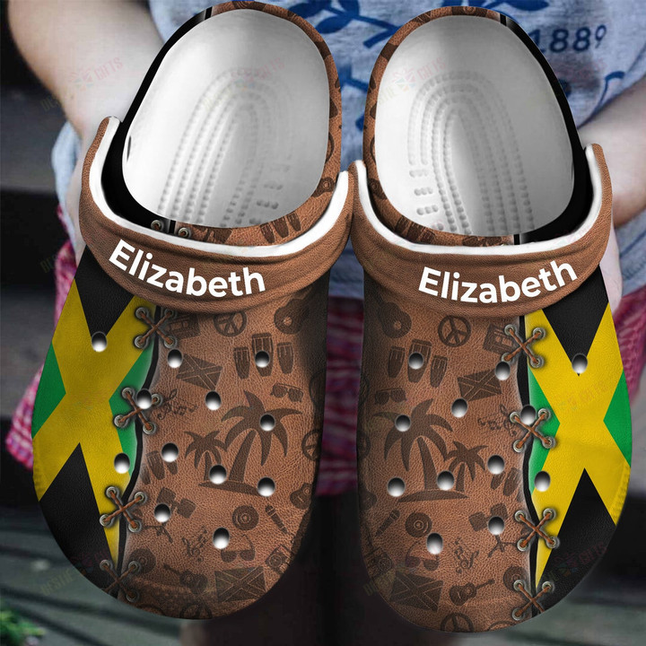 Personalized Jamaica Flag Connect Symbols Crocs Classic Clogs Shoes