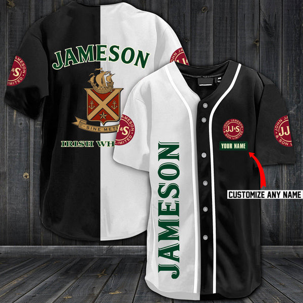 Personalized Jameson Whiskey Baseball Jersey