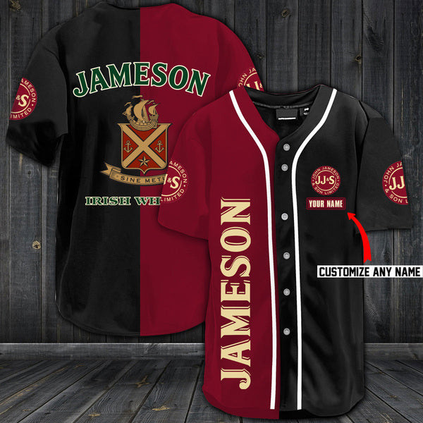 Personalized Jameson Whiskey Baseball Jersey