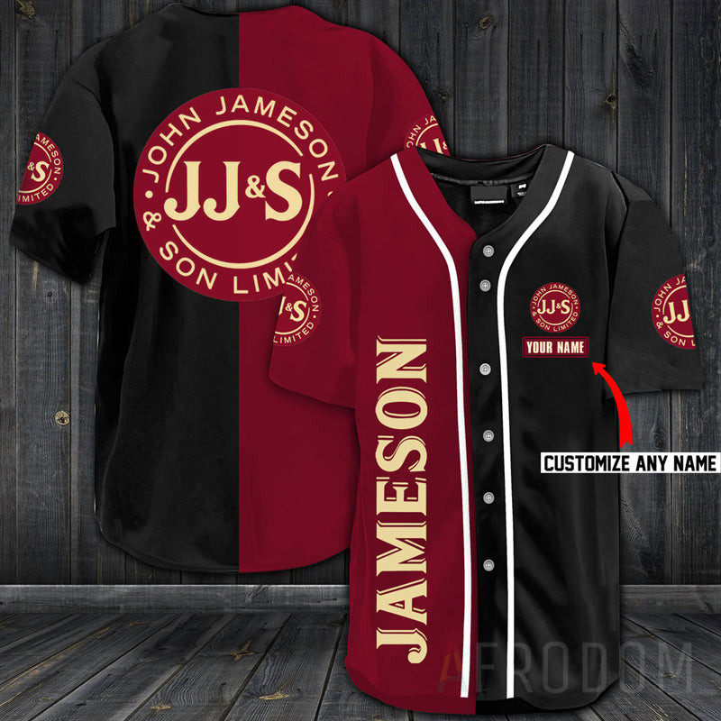 Personalized Jameson Whiskey Baseball Jersey