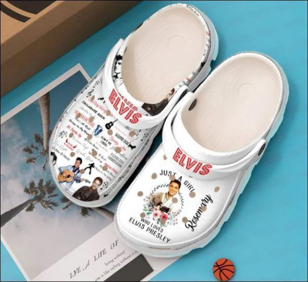 Personalized Just A Girl Who Loves Elvis Presley Crocs Clog Shoes