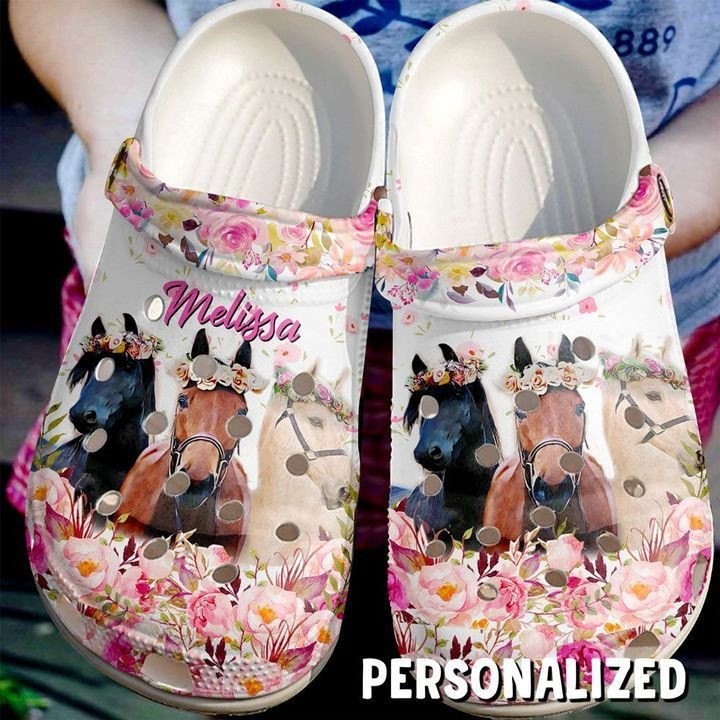 Personalized Life Is Better With Horses Crocs Clog Shoes Horse Crocs