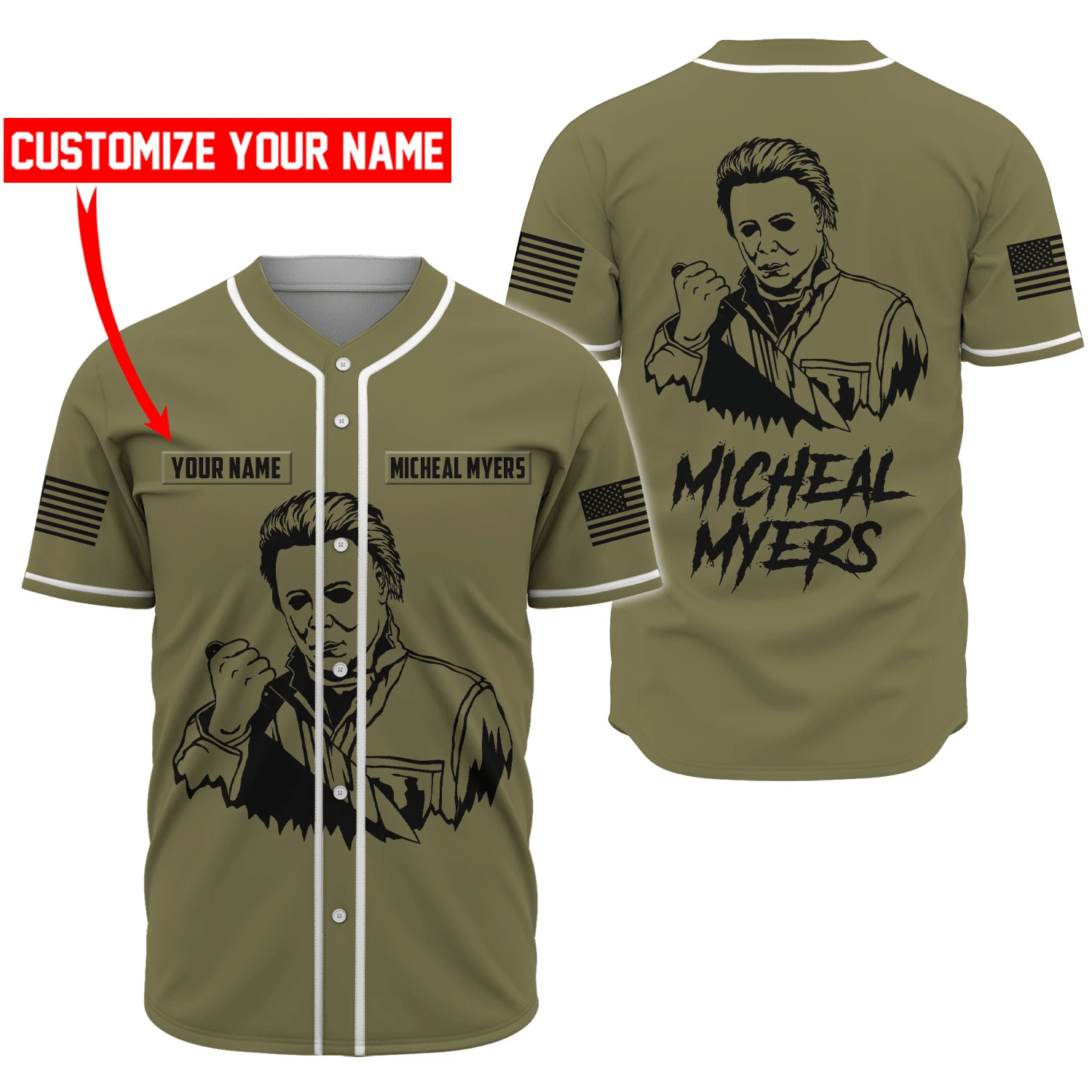 Personalized Michael Myers Baseball Jersey