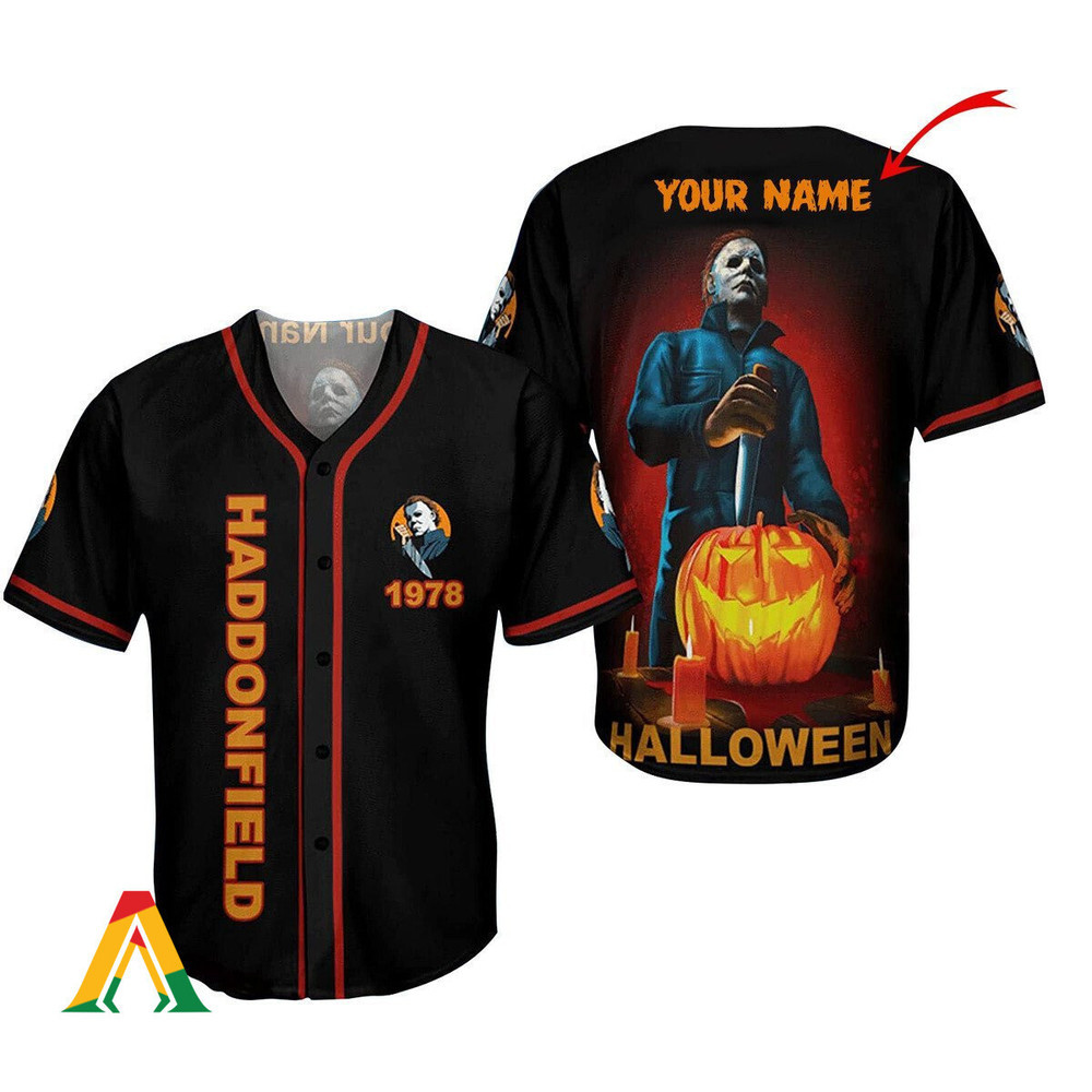 Personalized Micheal Myers 1978 Haddonfield Baseball Jersey Unisex Jersey Shirt for Men Women