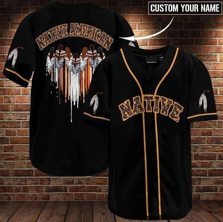 Personalized Native American Woman Baseball Jersey