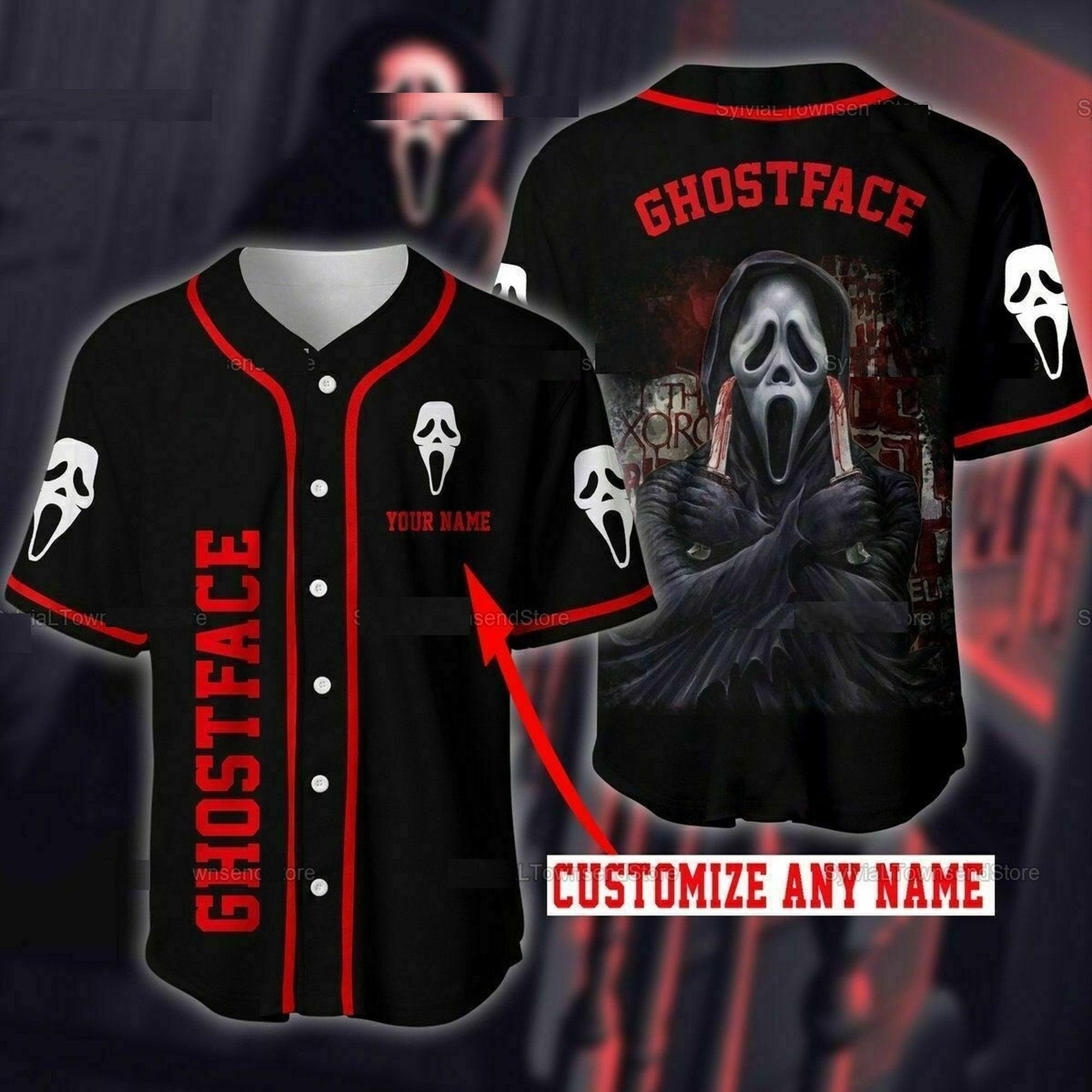Personalized Nightmare On Elm Street The Ghostface Baseball Jersey