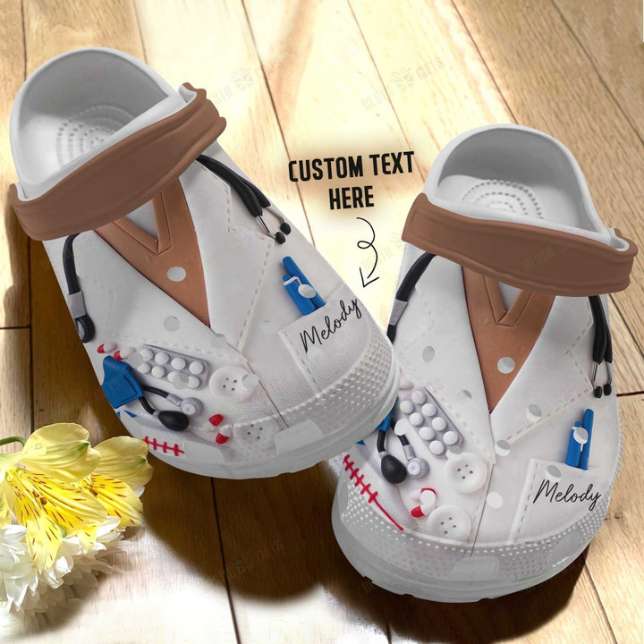 Personalized Nurse And Scrubs Life Crocs Classic Clogs Shoes