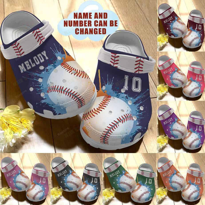 Personalized Painting Baseball Crocs Classic Clogs Shoes