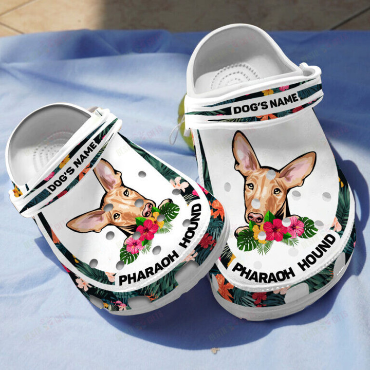 Personalized Pharaoh Hound Crocs Classic Clogs Shoes