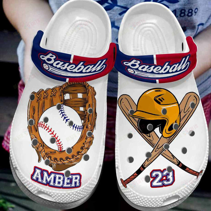 Personalized Player Baseball Equipment Crocs Classic Clogs Shoes