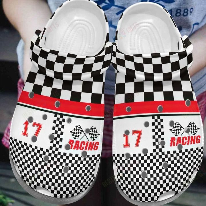 Personalized Racing Crocs Classic Clogs Shoes