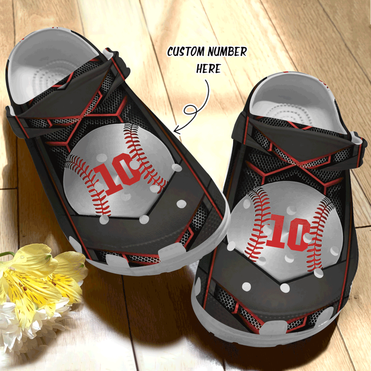 Personalized Robot Baseball Crocs Classic Clogs Shoes