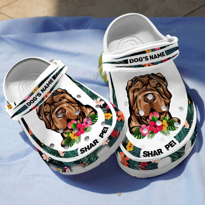 Personalized Shar Pei Crocs Classic Clogs Shoes