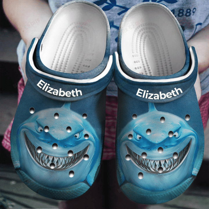 Personalized Shark Head Crocs Classic Clogs Shoes