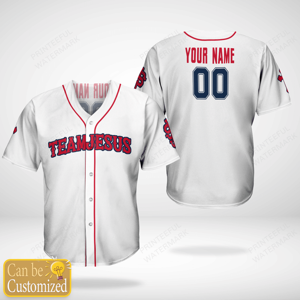 Personalized Team Jesus Baseball Jersey Custom Name and Number