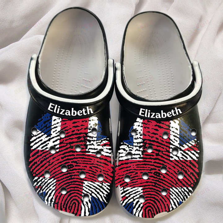 Personalized UK Flag Crocs Classic Clogs Shoes