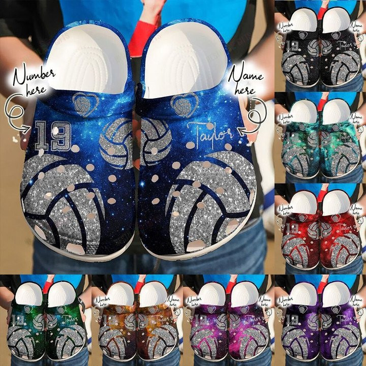 Personalized Volleyball Lovers Crocs Classic Clogs Shoes
