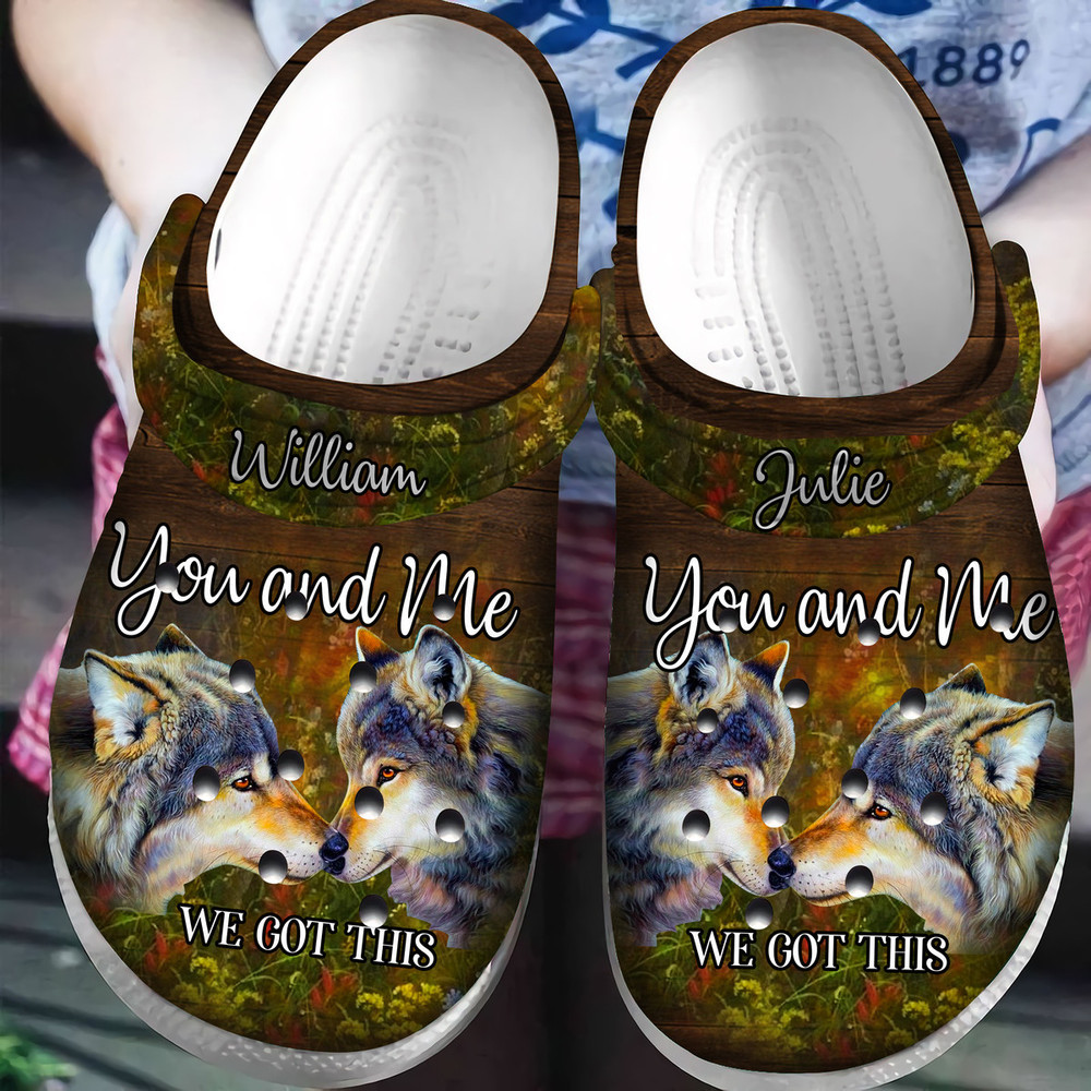 Personalized You And Me We Got This Wolf Couple Crocs Classic Clog Shoes