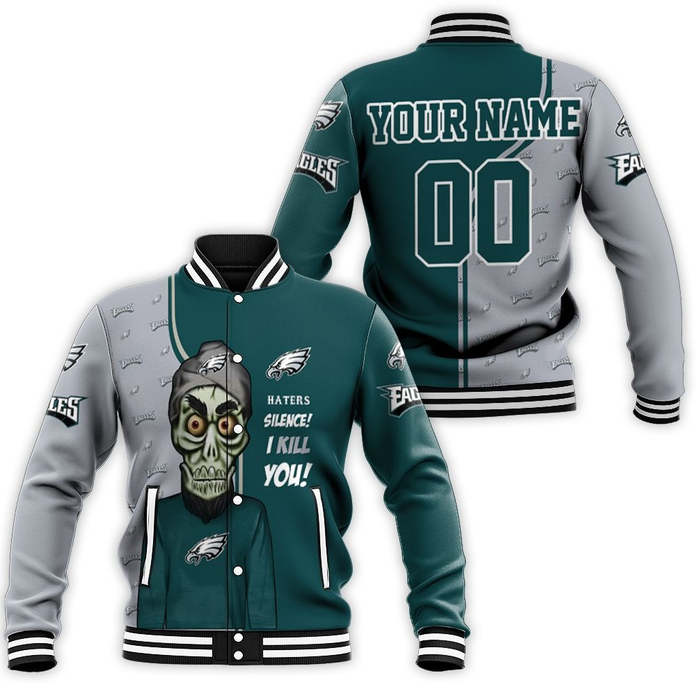 Philadelphia Eagles Camouflage Veteran Personalized Baseball Jacket for Men Women