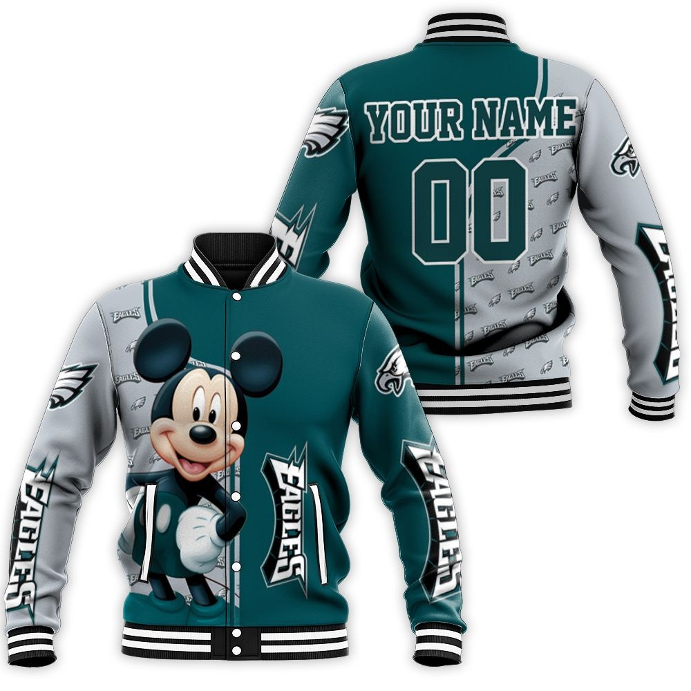 Philadelphia Eagles Personalized Baseball Jacket for Men Women