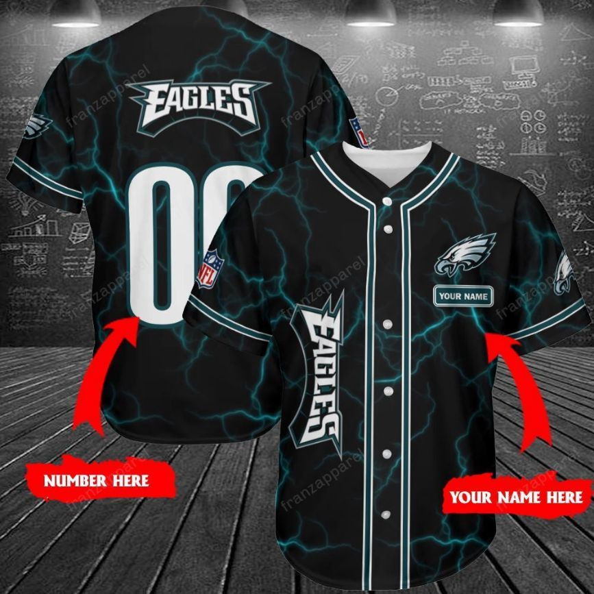 Philadelphia Eagles Personalized Baseball Jersey Shirt 202, Unisex Jersey Shirt for Men Women