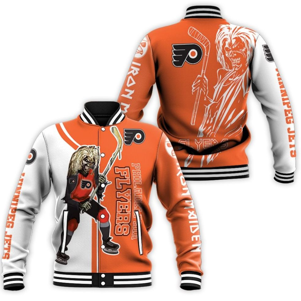 Philadelphia Flyers And Zombie For Fans Baseball Jacket for Men Women