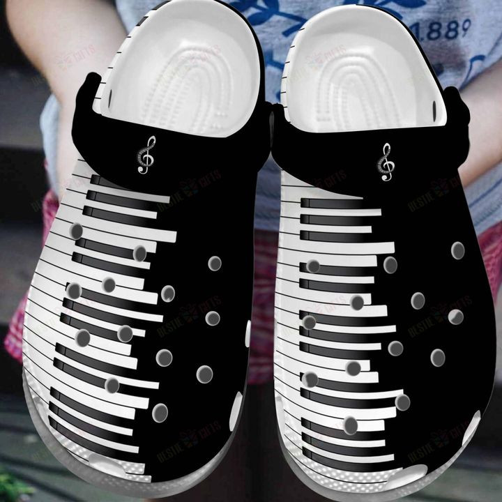 Piano Keys Crocs Classic Clogs Shoes PANCR0636