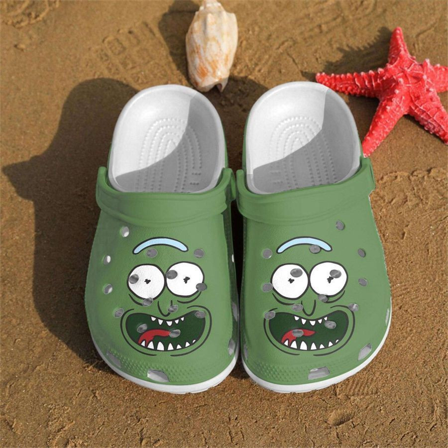 Pickle Rick Crocs Clog Shoes