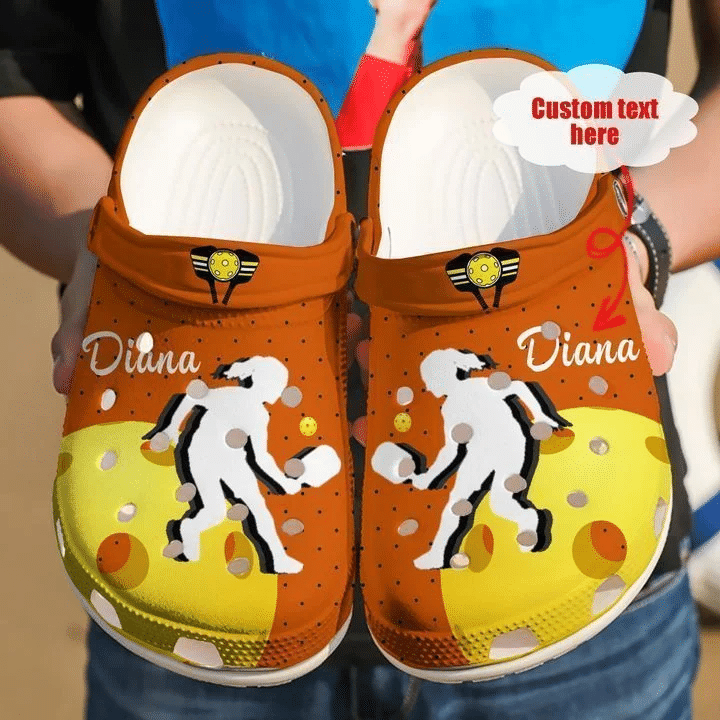 Pickleball Personalized Girl Crocs Classic Clogs Shoes